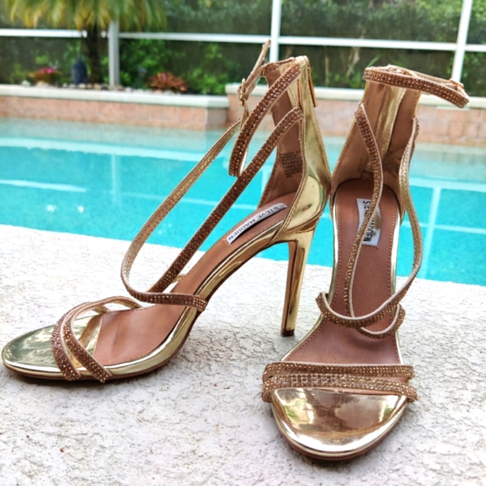 Steve Madden Gold stilletto